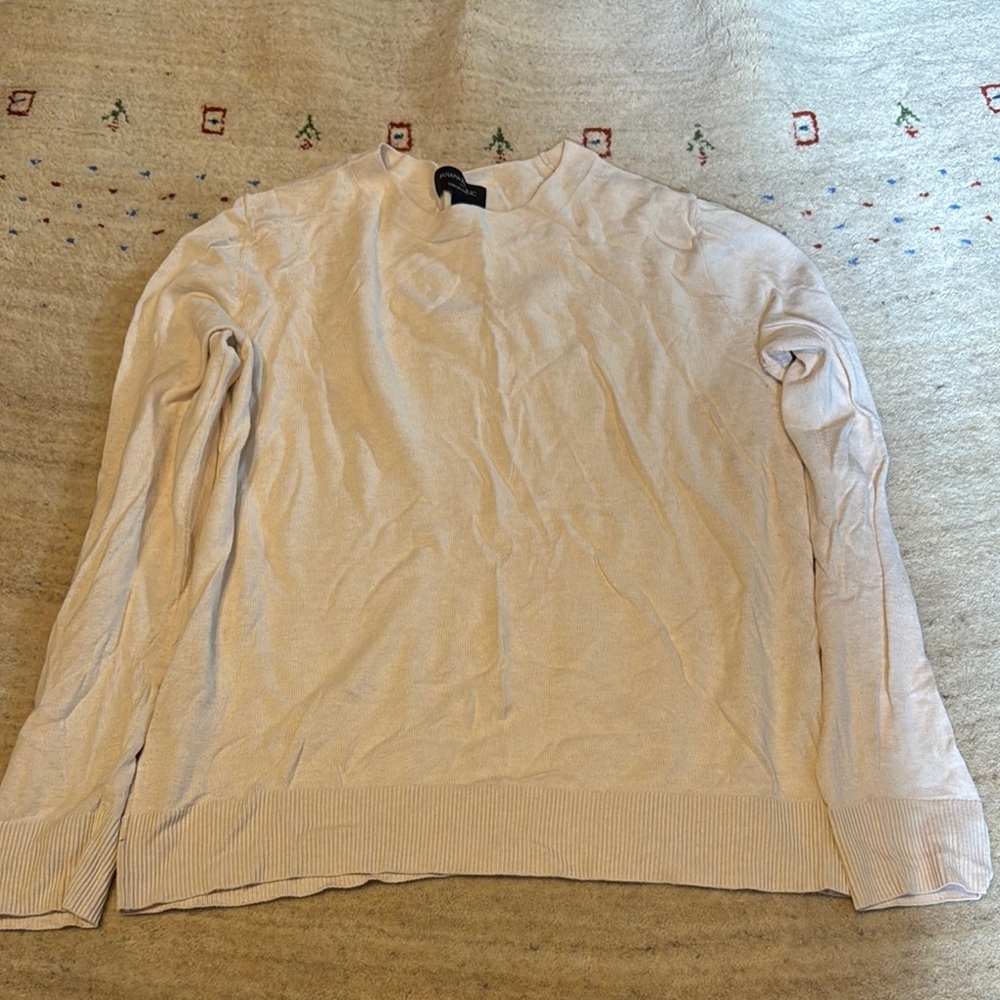 Banana republic factory oatmeal Crewneck forever Sweater medium
